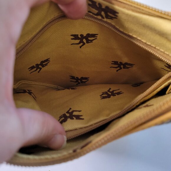 Piero Guidi Handbag Magic Circus Acrobats White With Tan Trim NWOT - Picture 7 of 13